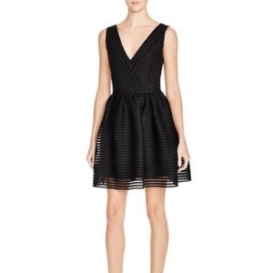 Black neoprene formal dress